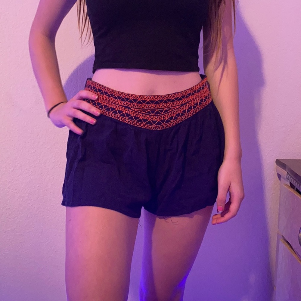 Flowy Orange and Blue Shorts!